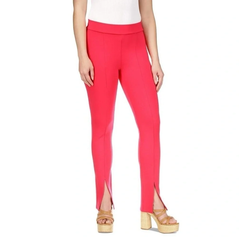 MICHAEL KORS SPLIT HEM FITTED TROUSER PANTS